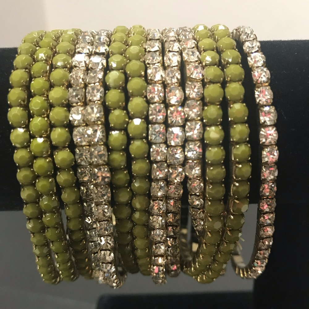 Tennis rhinestone crystal stretch bracelet